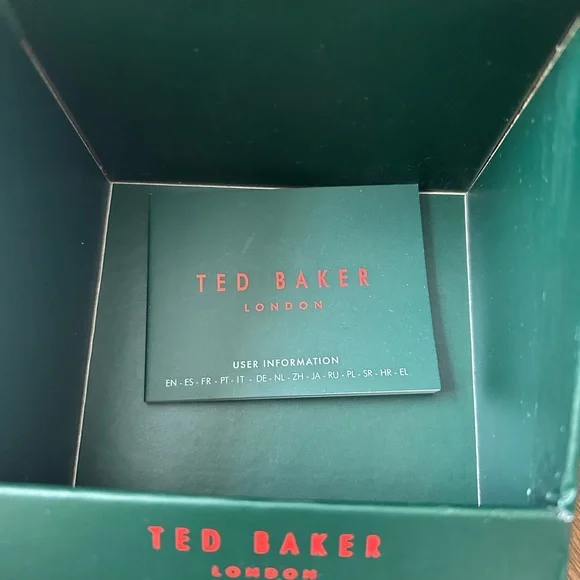 Ted Baker man’s Leytonn watch, leather strap & 50 meters water resistant